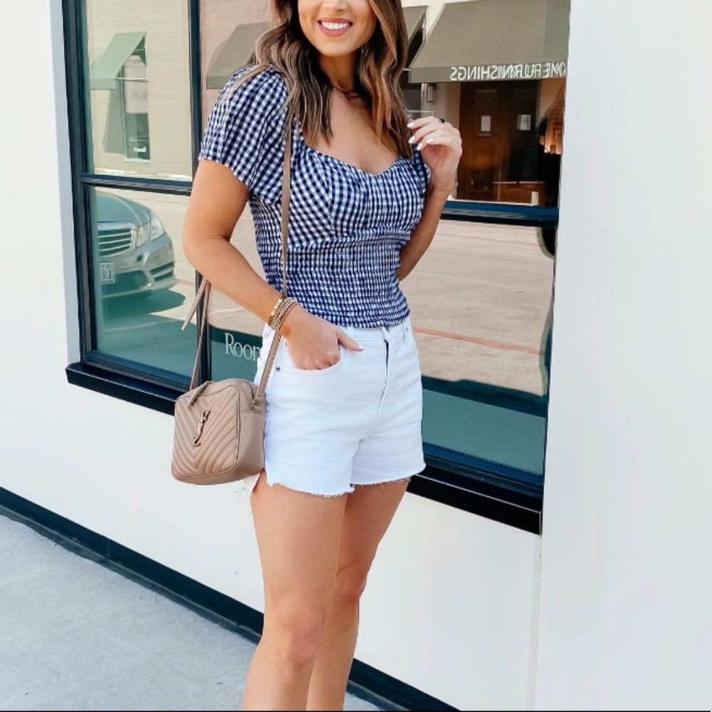 Abercrombie Ruched Smocked Waist Top